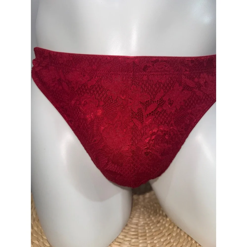 Cosabella Never Say Never‎ Men's Lace G-String Sindoor Red Size S